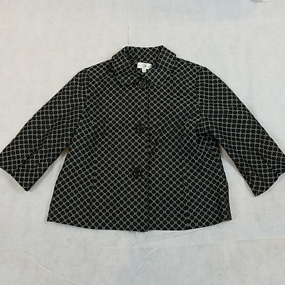 Studio works A-line jacket with big buttons